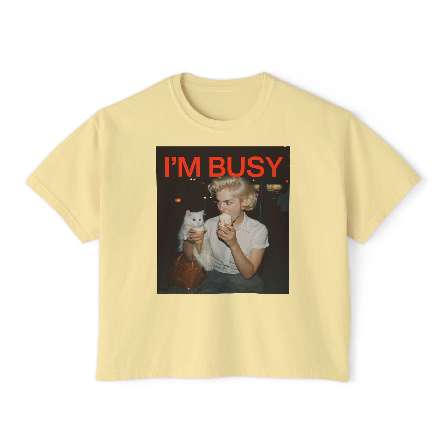 I'm Busy Original Women's Boxy Tee