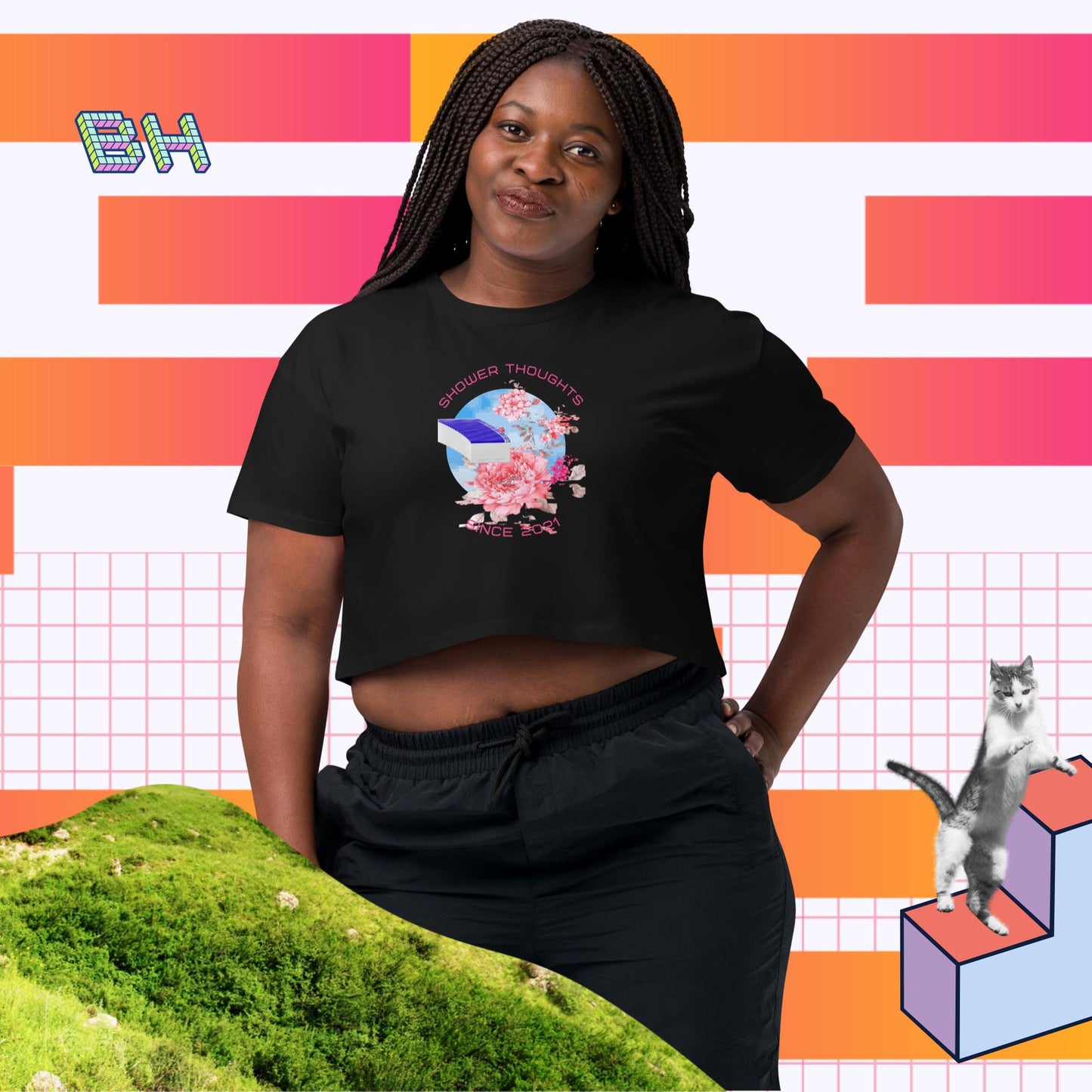 Shower Thoughts Crop Top