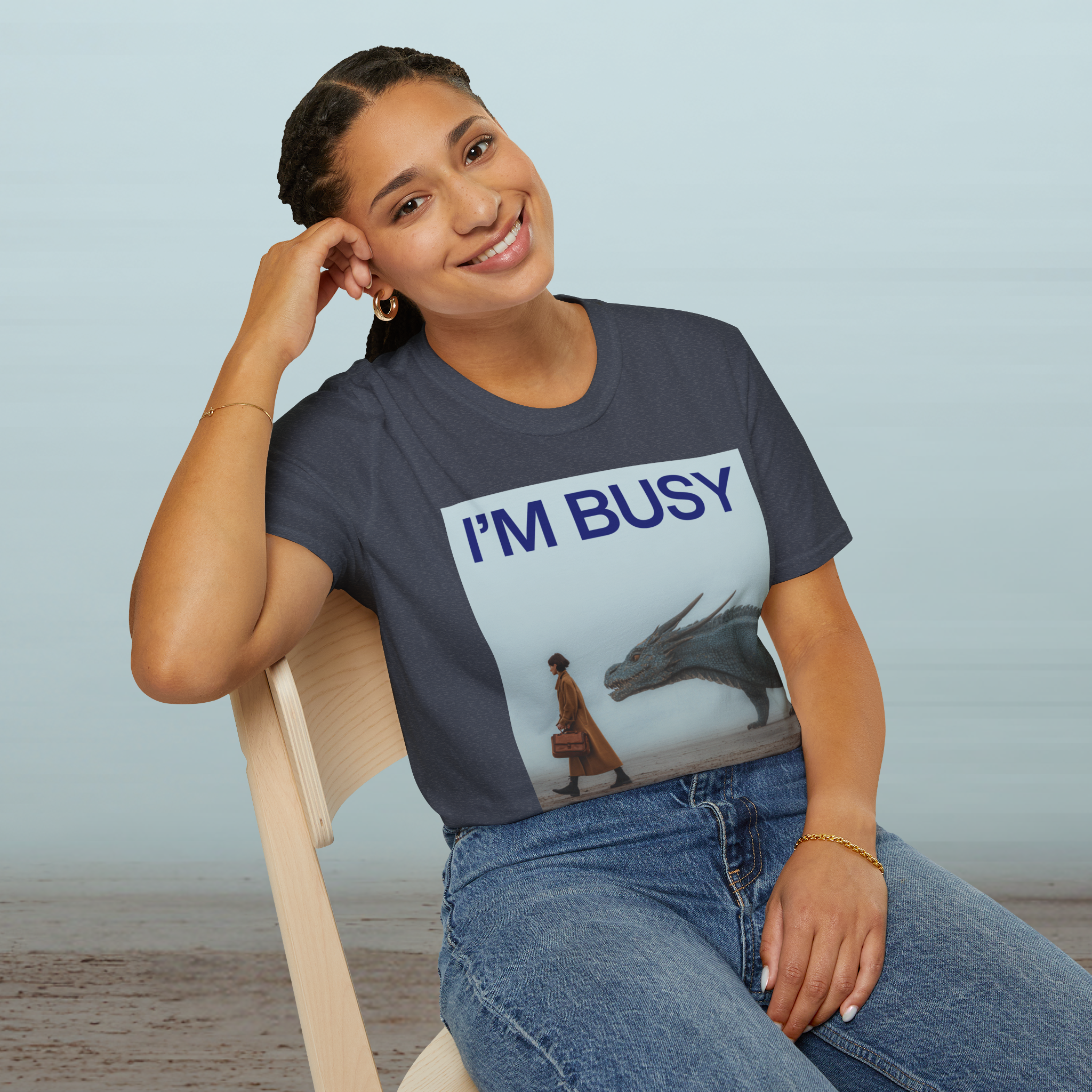 I'm Busy Taking My Dragon to Work T-Shirt