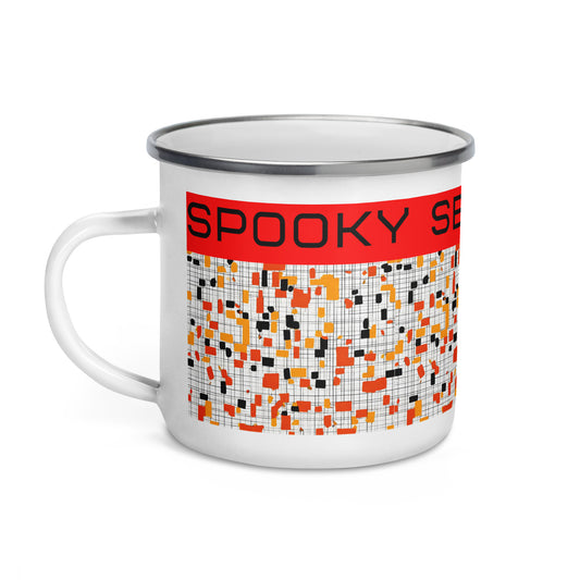 Spooky Season Candy Corn Pattern Mug